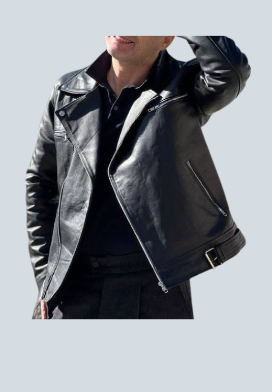 Elvis Presley Biker Black Leather Jacket